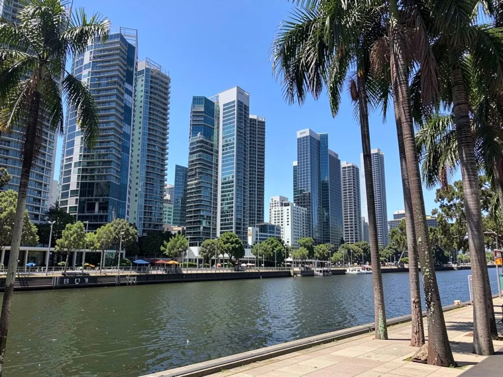 Brisbane Queensland skyline for real estate digital marketing services