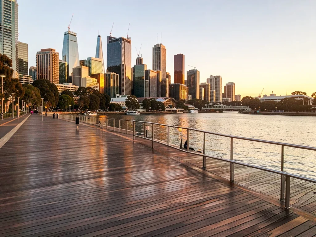 Melbourne city skyline for builder branding and graphic design services