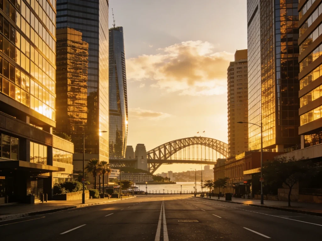 Sydney New South Wales skyline for plumbing digital marketing services