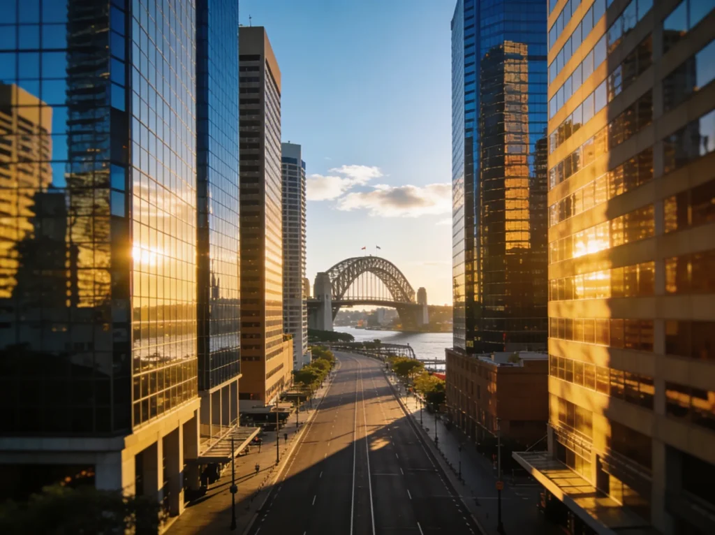 Sydney New South Wales skyline for electrician digital marketing services