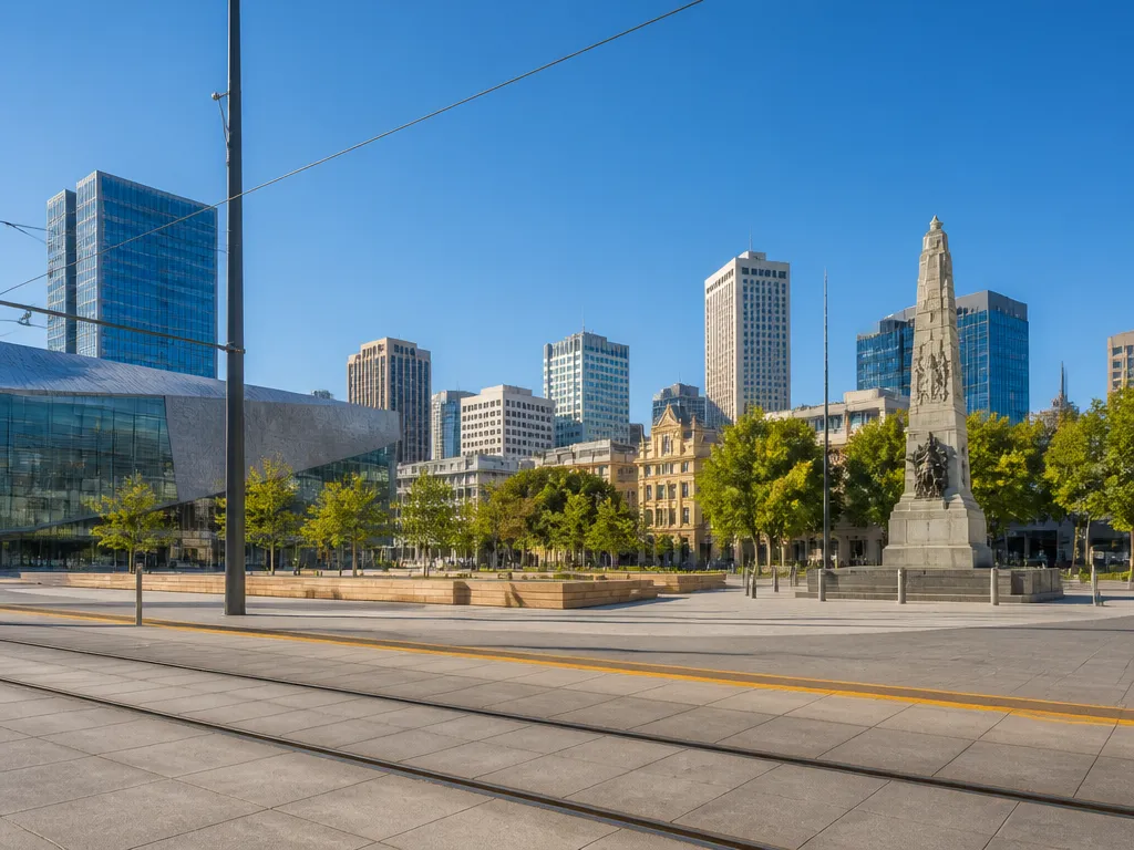 Adelaide city skyline for accounting branding and graphic design services