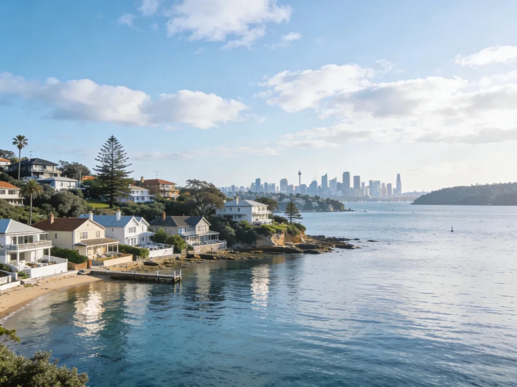Sydney city skyline for electrician app development services