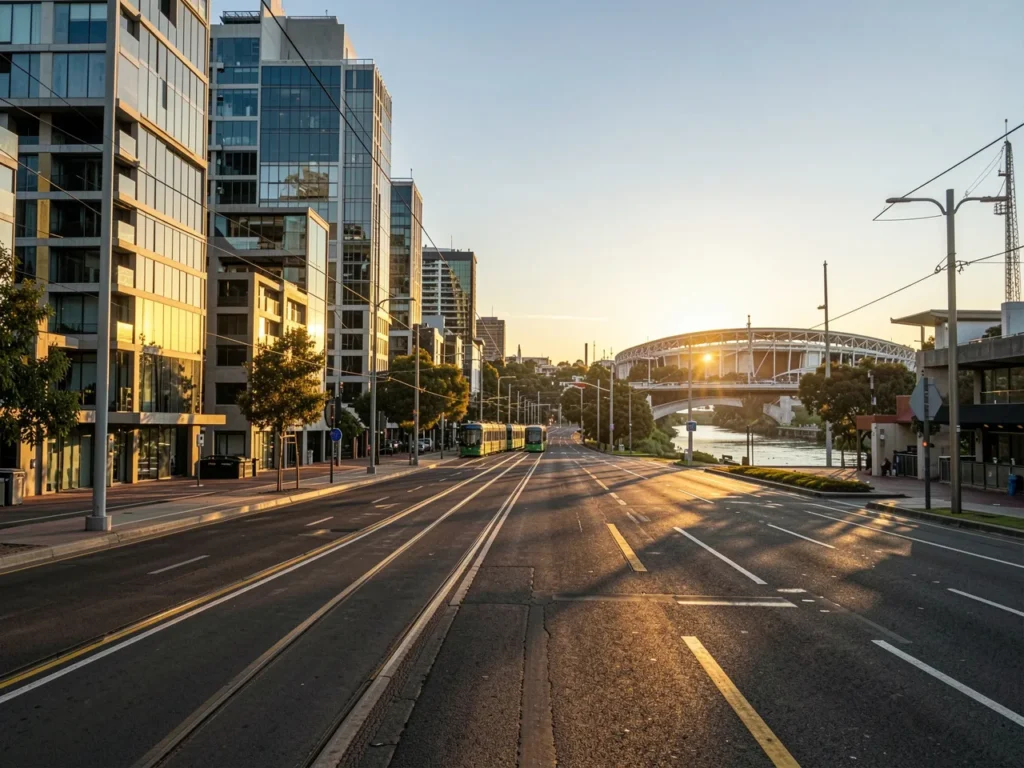 Adelaide South Australia skyline for plumbing digital marketing services