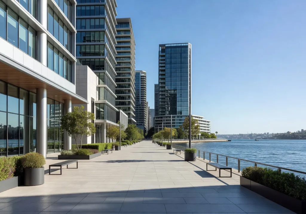 Sydney city skyline for real estate branding and graphic design services