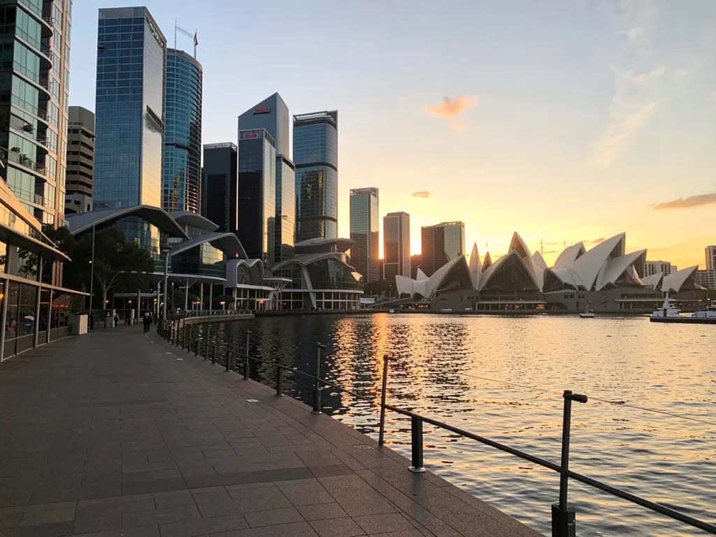 Sydney city skyline for restaurant branding and graphic design services