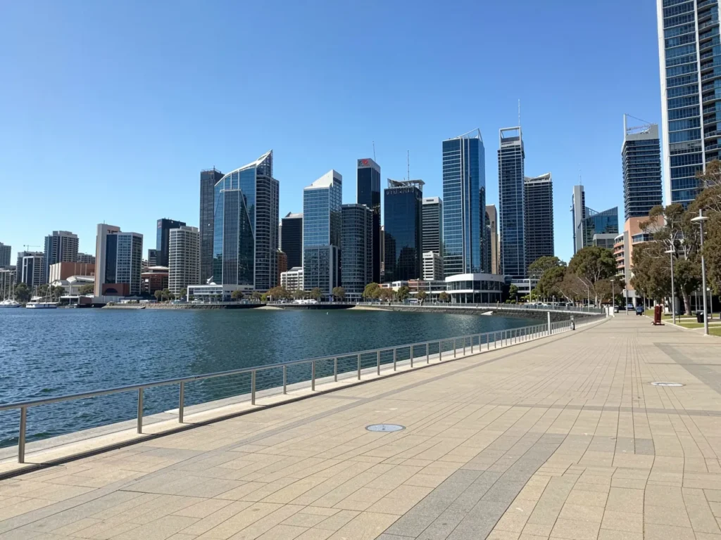 Perth Western Australia skyline for physiotherapy digital marketing services