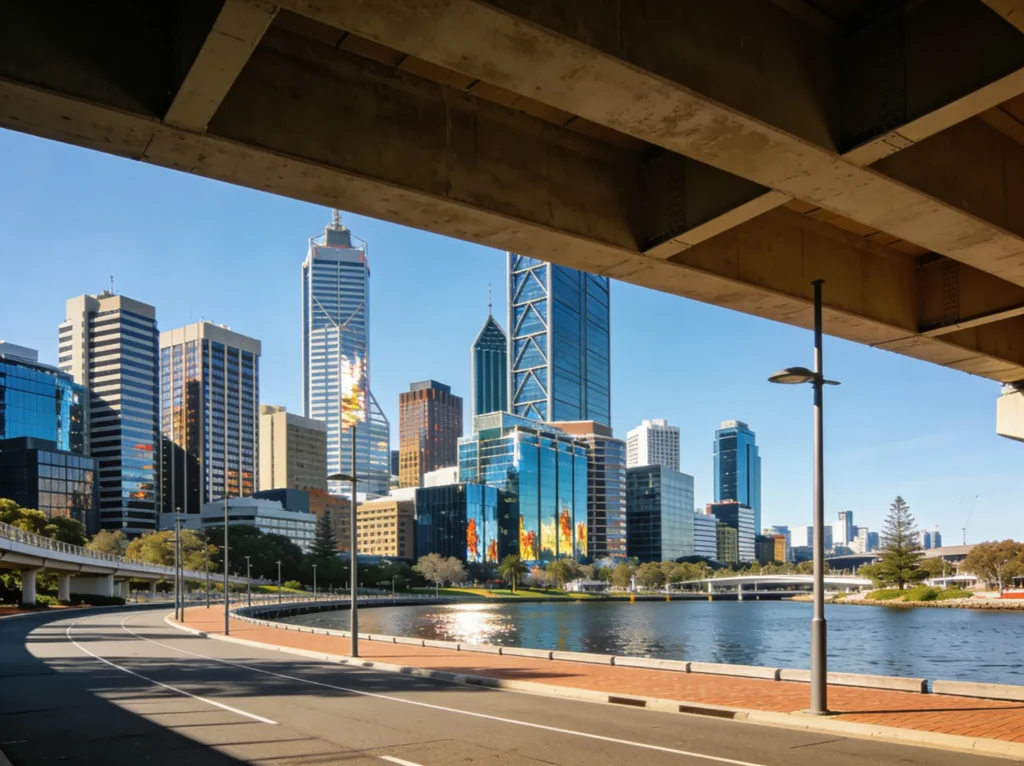 Perth Western Australia skyline for accountant digital marketing services