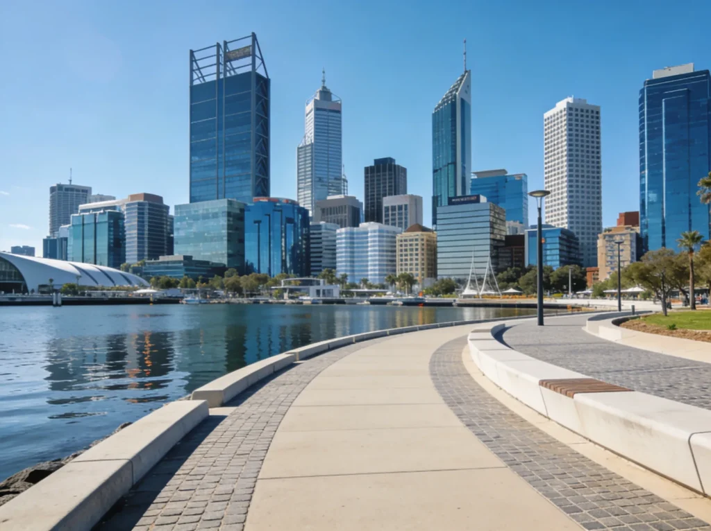 Perth Western Australia skyline for chiropractic digital marketing services