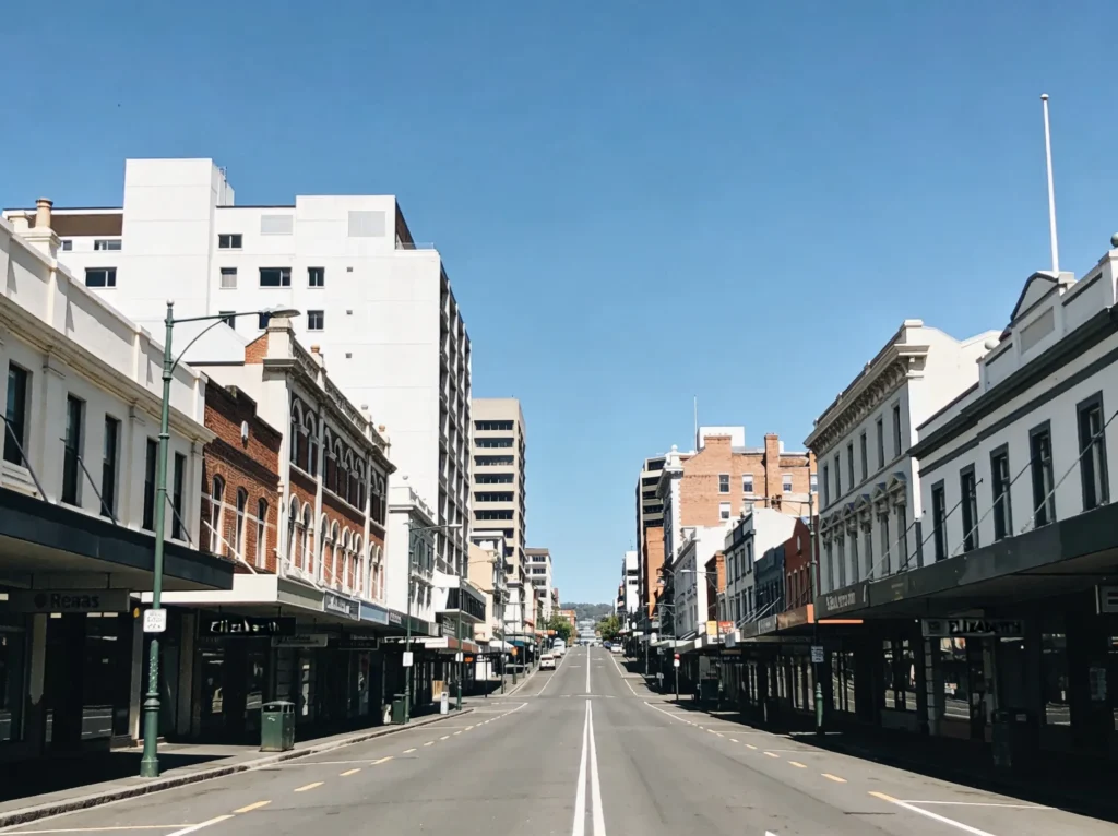 Hobart Tasmania skyline for builders web design services