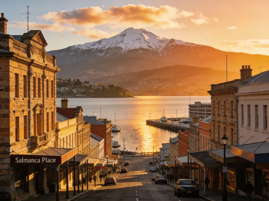 Hobart Tasmania skyline for electrician web design services