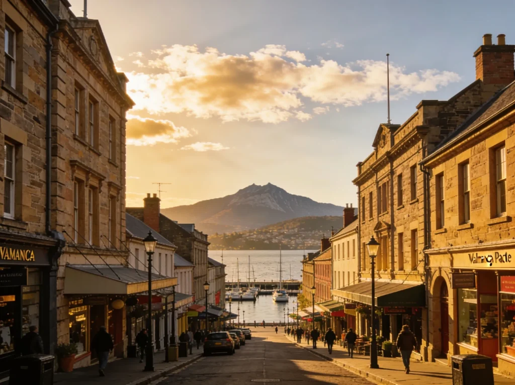 Hobart Tasmania skyline for plumbing website design services