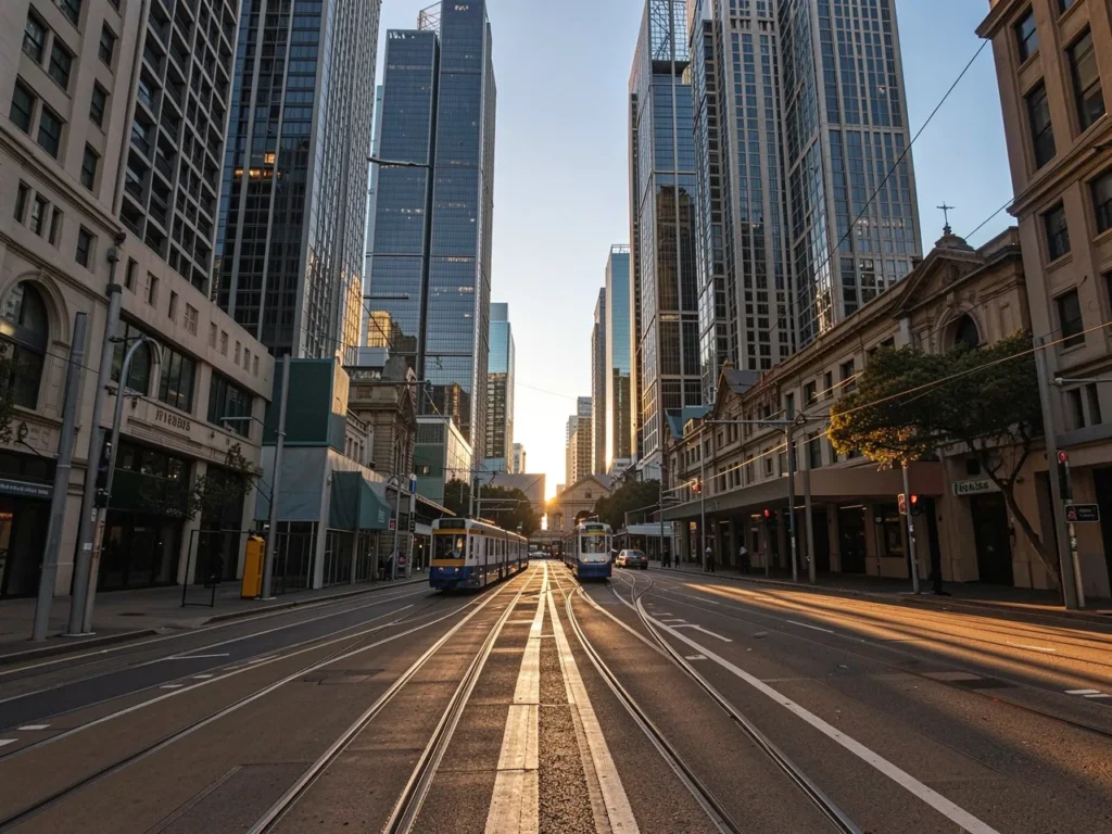Melbourne Victoria skyline for plumbing digital marketing services