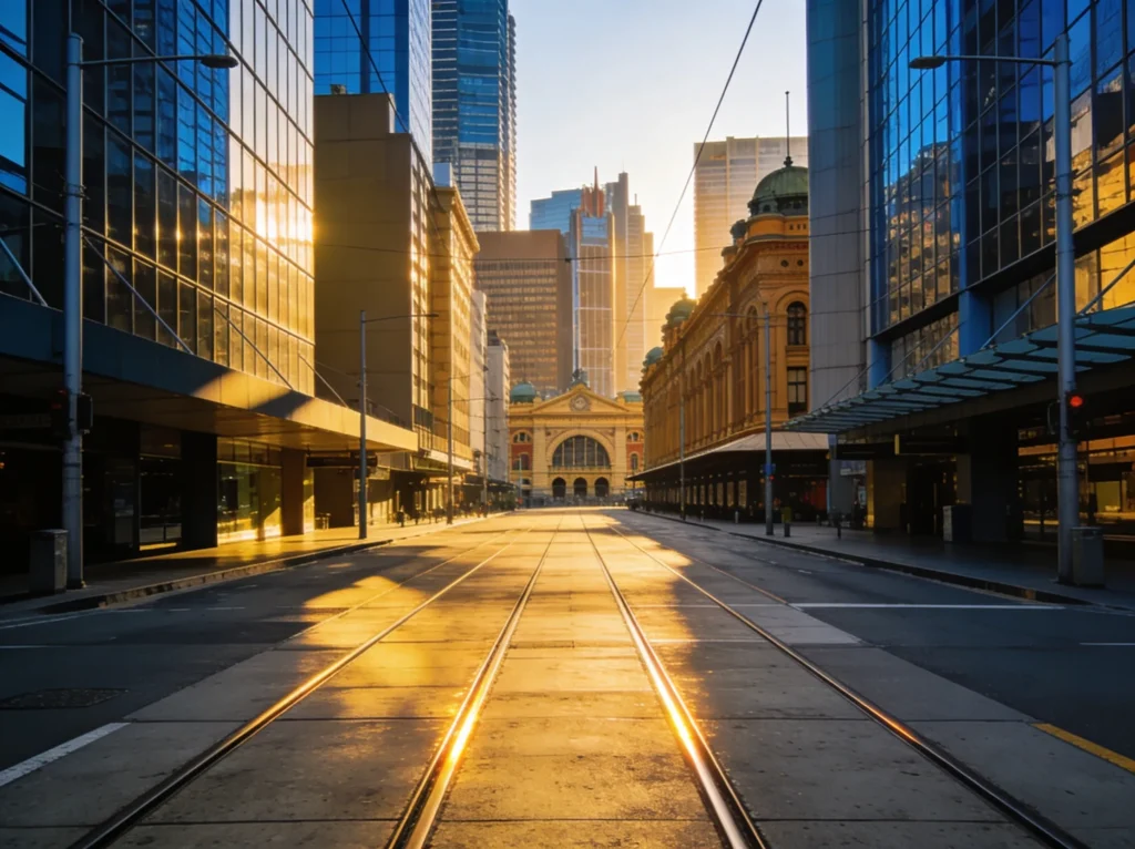 Melbourne Victoria skyline for dental digital marketing services