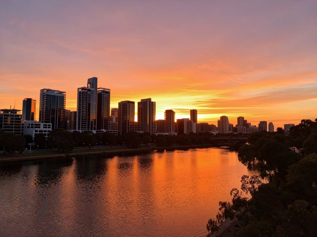 Adelaide skyline South Australia for electrician web design services