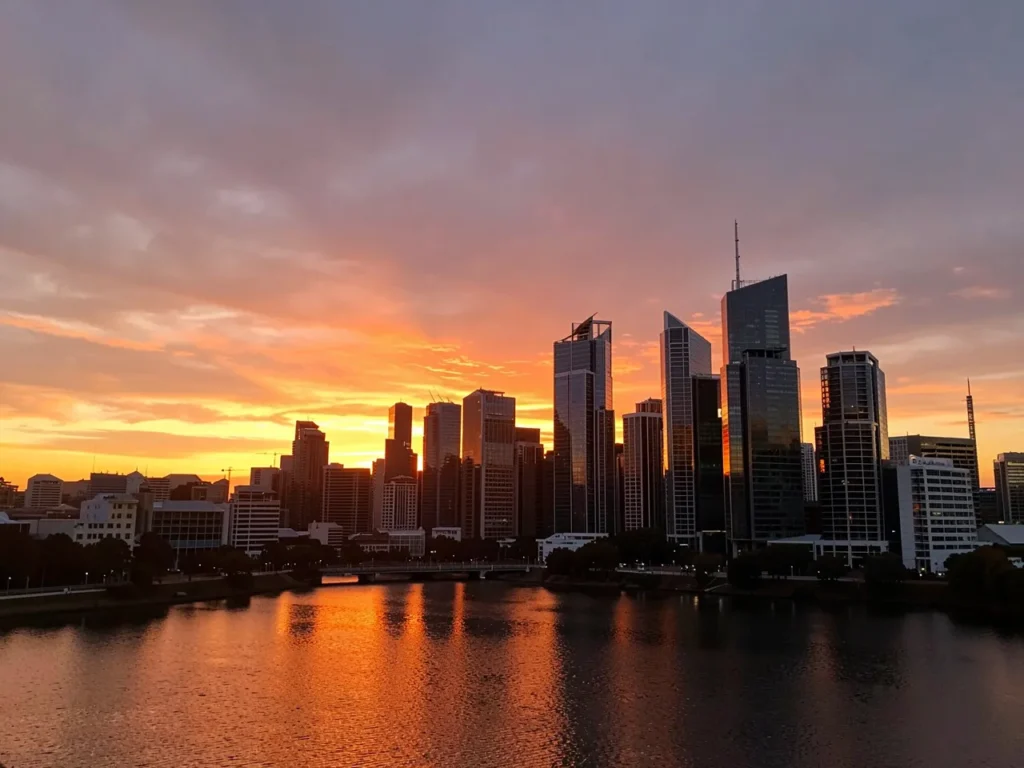 Perth skyline Australia representing lawyer website design services