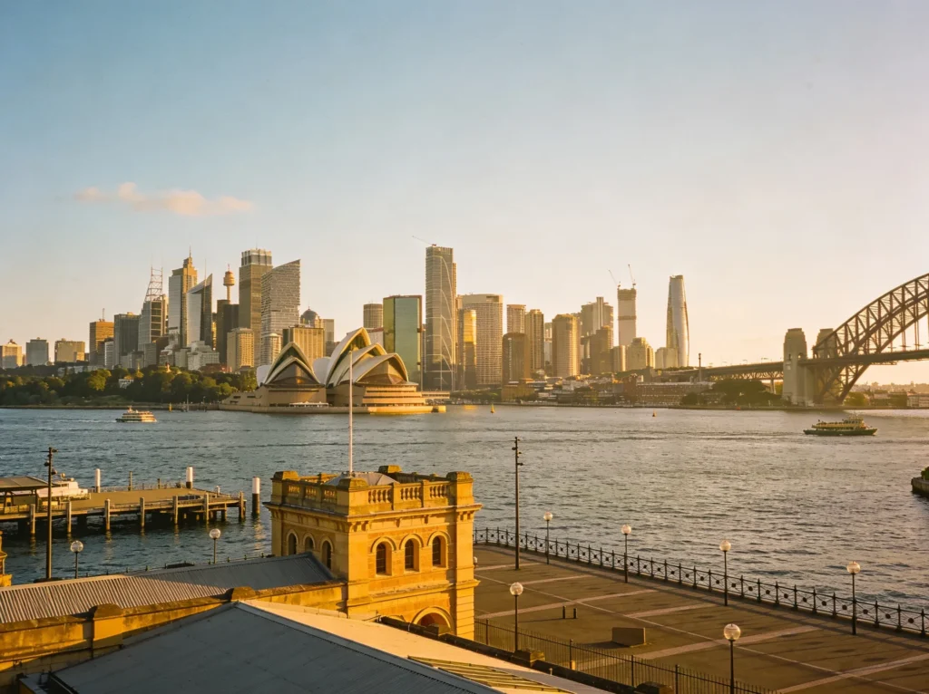 Sydney skyline Australia representing builder website design services