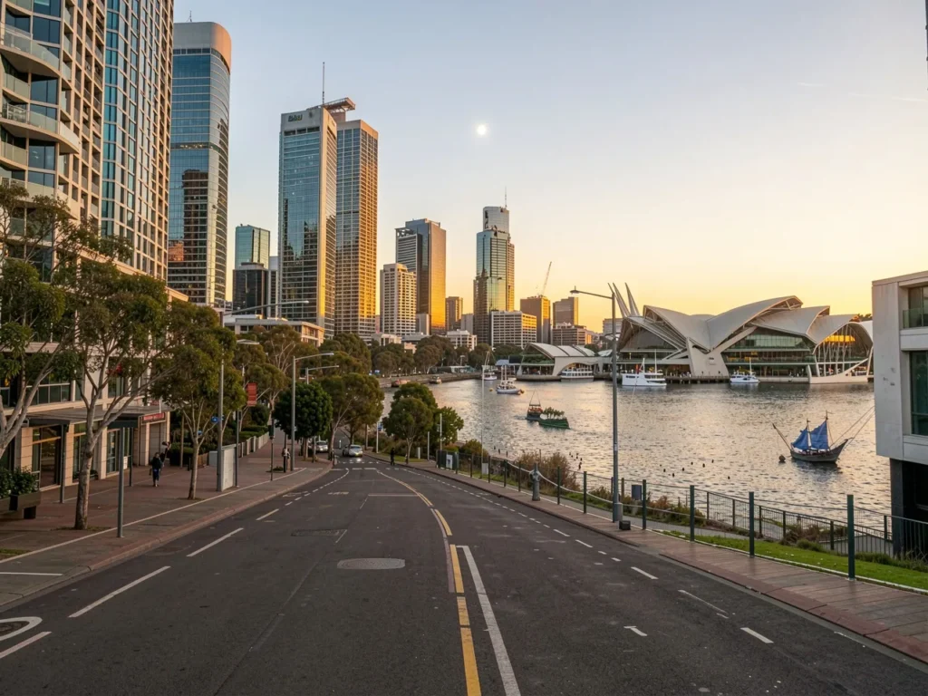 Perth Western Australia skyline for electrician digital marketing services