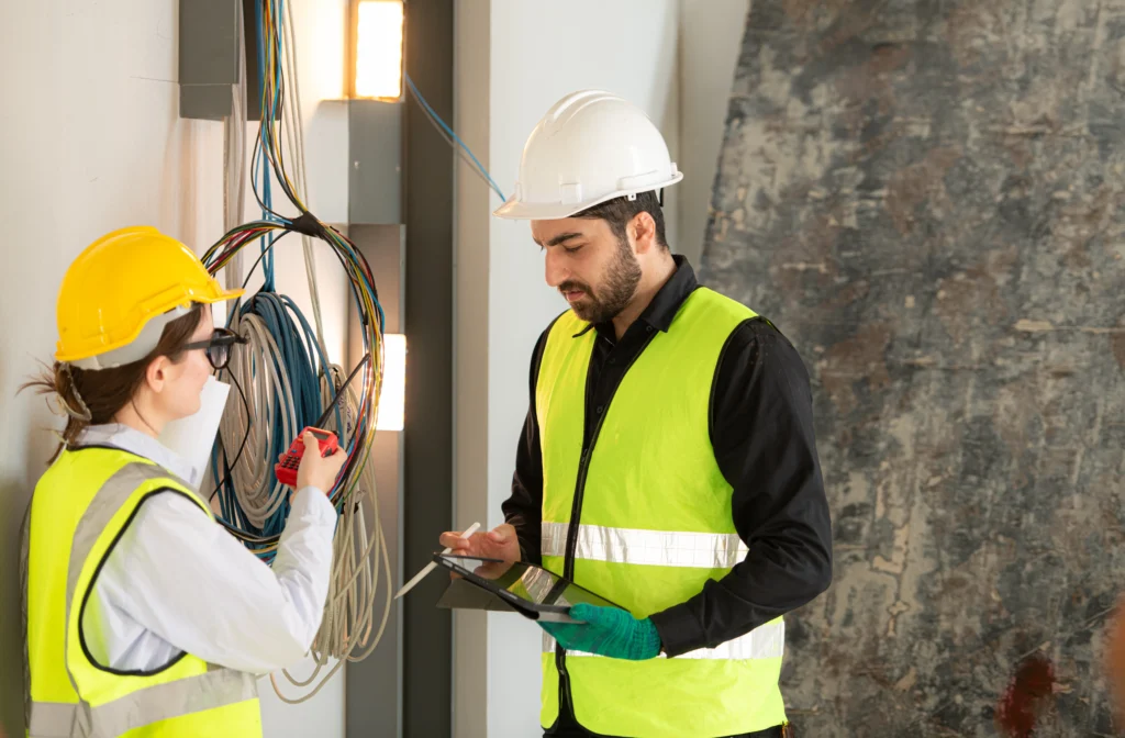electrician in Brisbane working on electrical installation digital marketing services