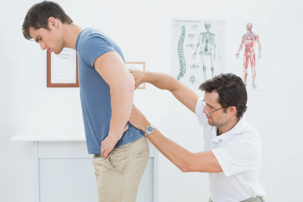 chiropractor in Sydney treating patient spinal adjustment digital marketing services