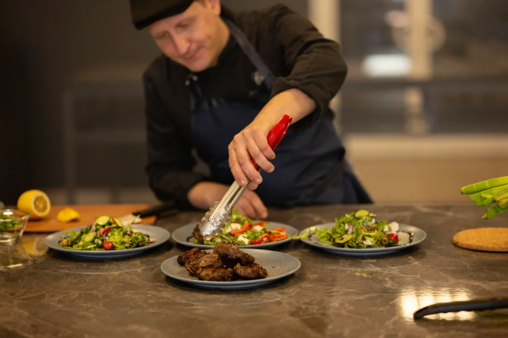restaurant in Sydney with branded menu and business card graphic design for restaurants