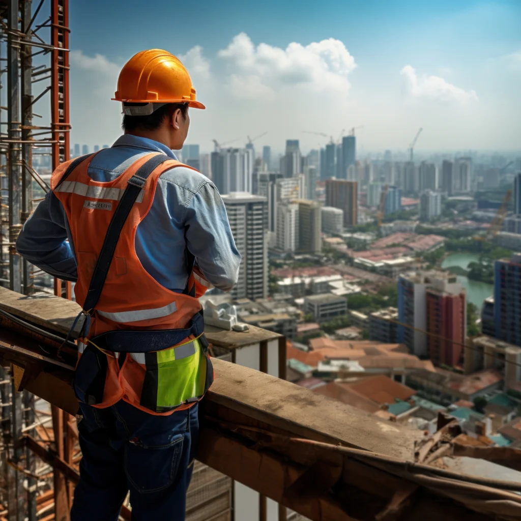 Building contractor website interface showcasing professional web design in Melbourne