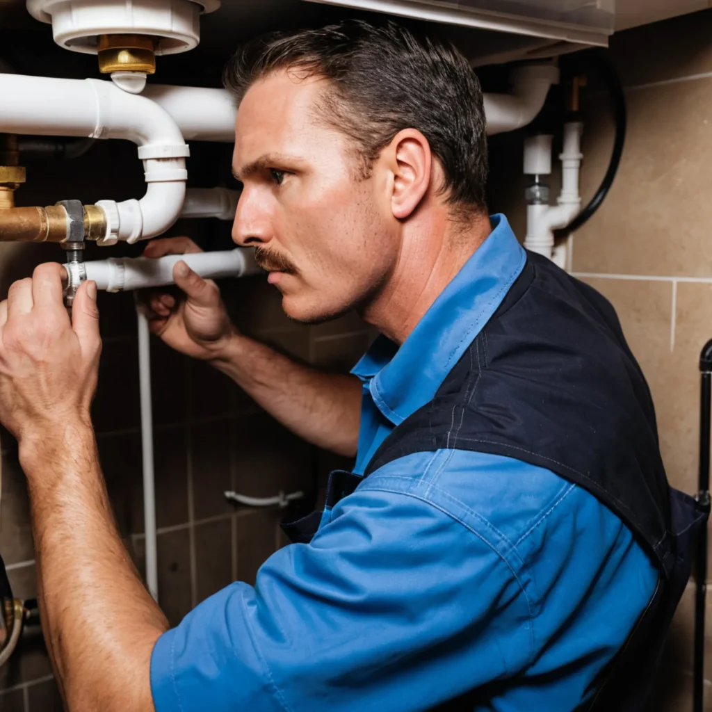 Sydney plumber fixing bathroom sink Google Ads PPC marketing services for plumbers