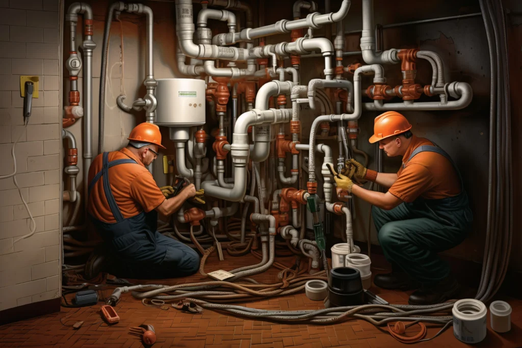 plumber in Adelaide fixing pipes residential plumbing service website design for plumbers