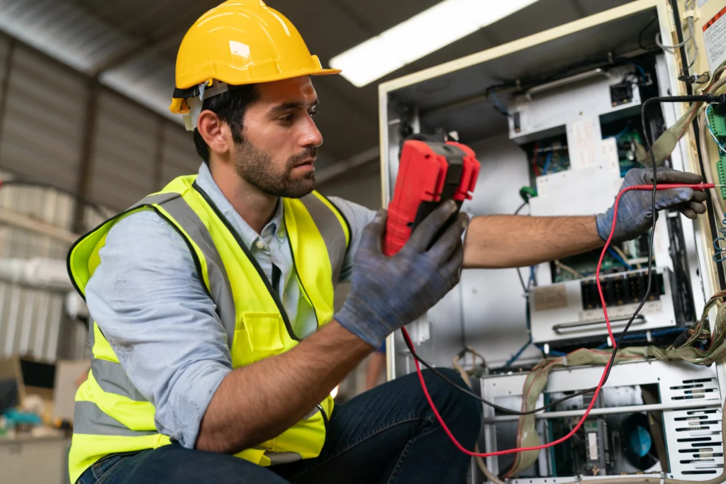 electrician in Melbourne working on electrical installation digital marketing services