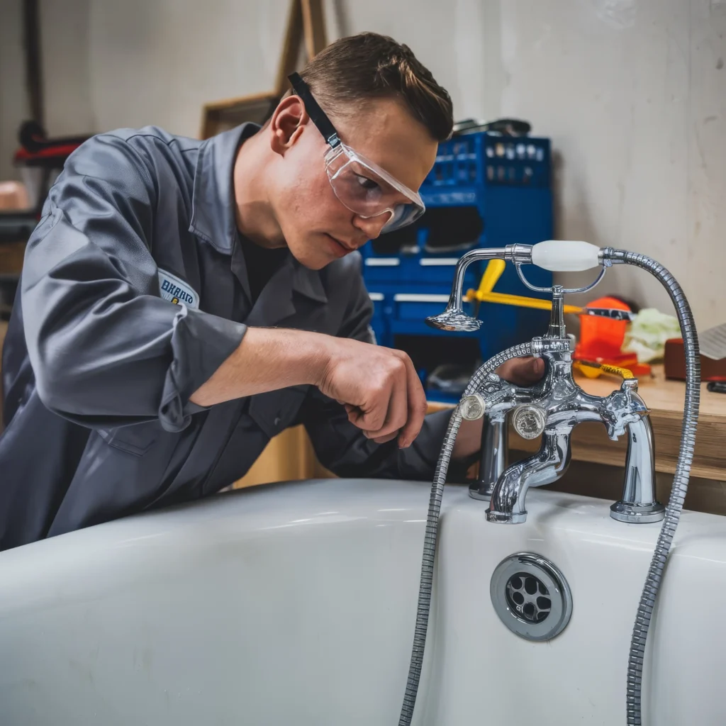 Sydney plumbing services technician repairing sink online marketing for plumbers