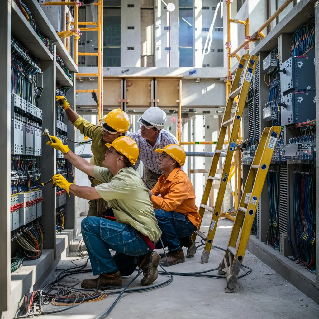 Sydney electrical services technician wiring online marketing for electricians