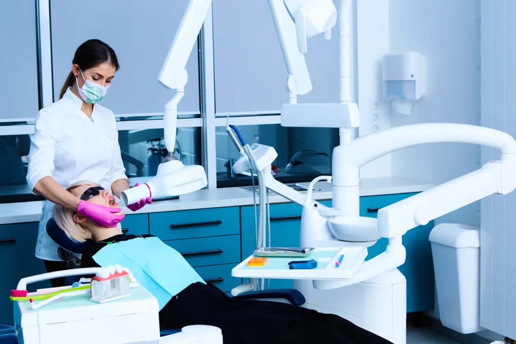 dentist in Sydney clinic using mobile app for patient booking app development for dental practices