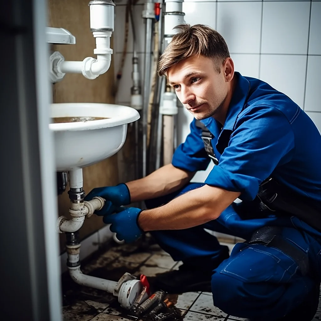Plumber service website interface showcasing professional web design in Perth